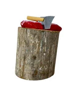 Rustic Chopping Block with Meat for 10–12 cm Nativity Figures 2