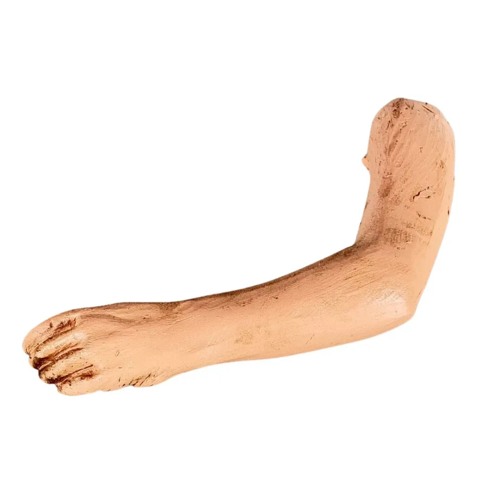 Bent Left Arm with Semi-Open Hand – Man, for 30 cm Nativity Figures