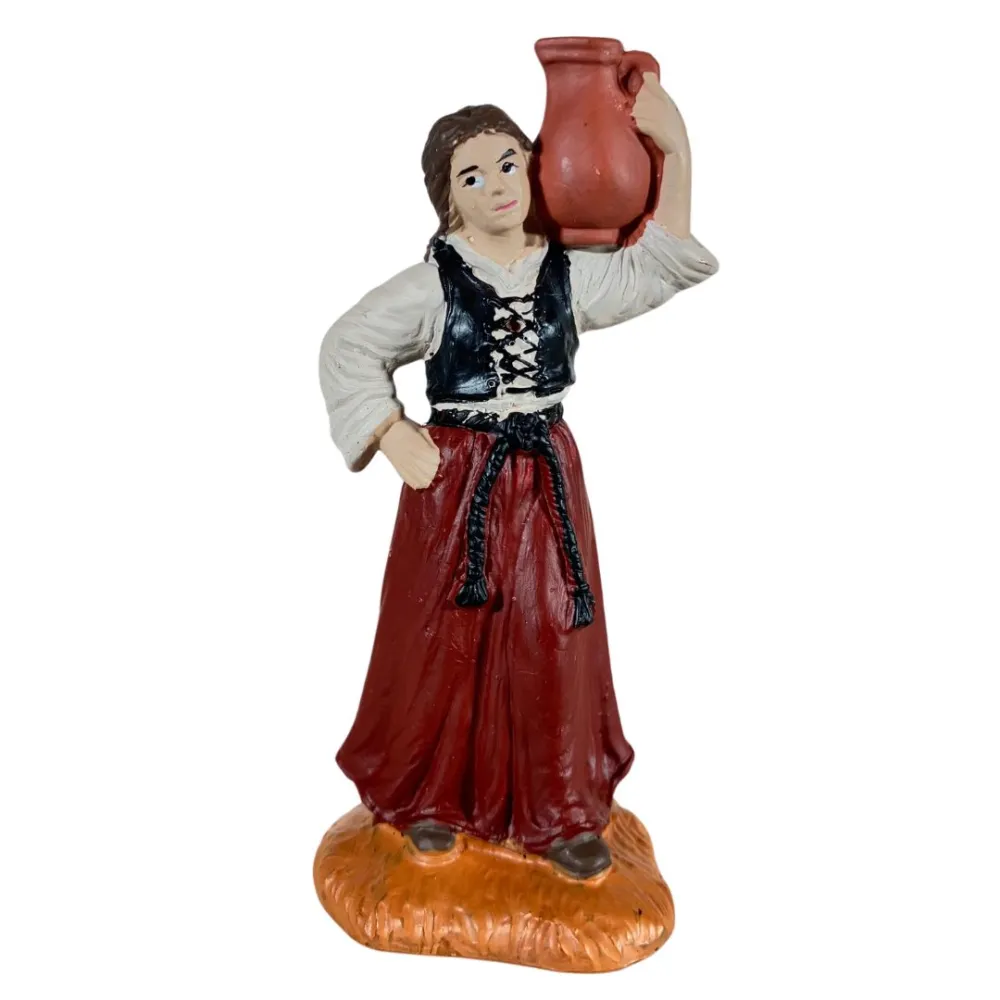 Woman Carrying an Amphora on Her Shoulder, 10 cm