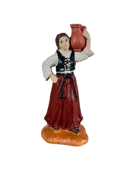 Woman Carrying an Amphora on Her Shoulder, 10 cm