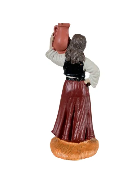 Donna con anfora in spalla 10 cm