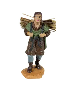 Boscaiolo con legna in spalla Oliver 10 cm