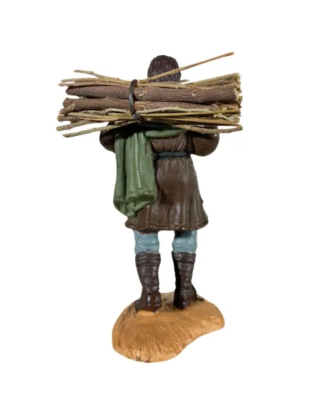 Boscaiolo con legna in spalla Oliver 10 cm