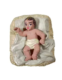 Gesù Oliver 8-10 cm con culla