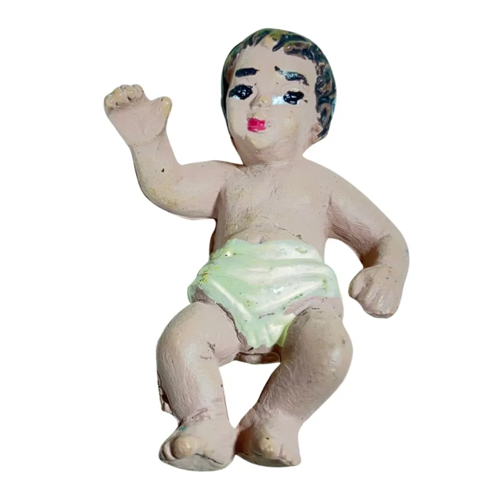 Gesù Oliver 8-10 cm con culla
