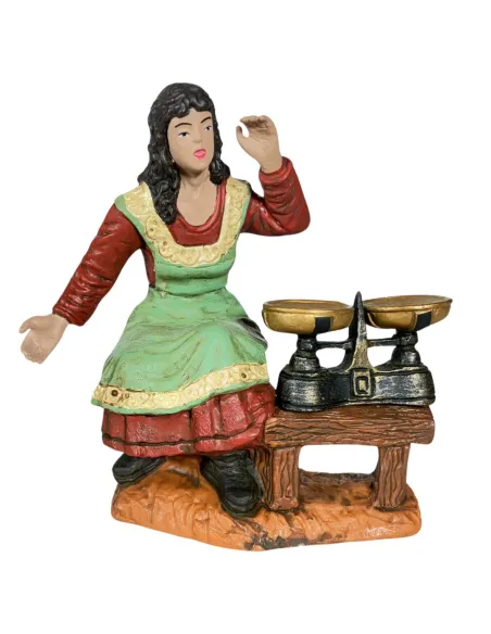 Oliver Market Woman with Scales, 15 cm