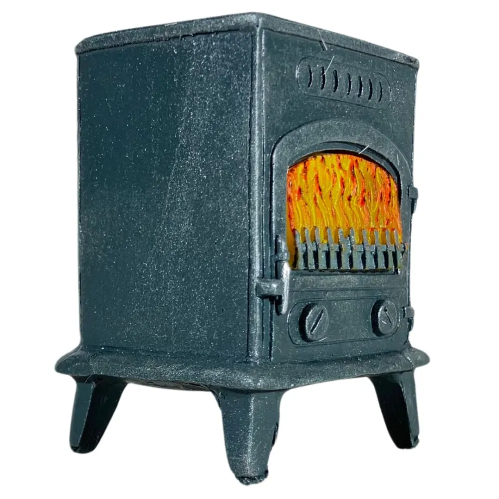 Wood-Burning Stove for 10–12 cm Nativity Figures