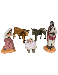 Set 5 pezzi Natività Oliver 12 cm