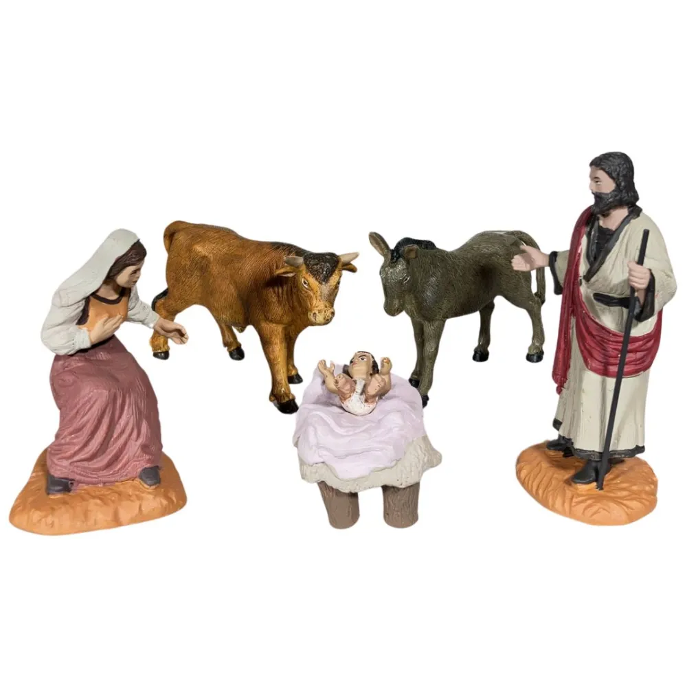 Oliver Five-Piece Nativity Set, 12 cm