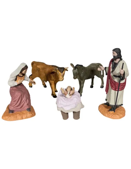 Oliver Five-Piece Nativity Set, 12 cm