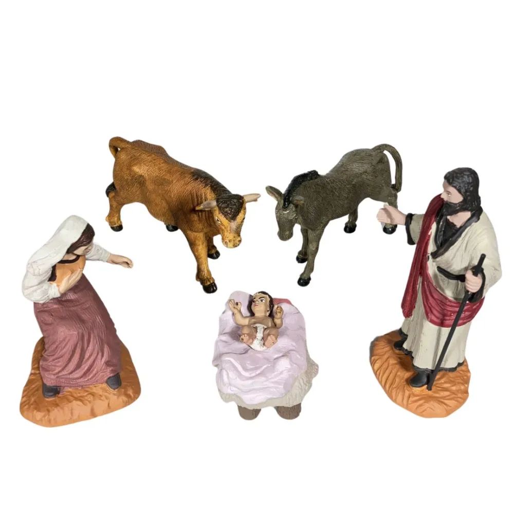 Oliver Five-Piece Nativity Set, 12 cm