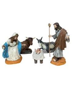 Set 5 pezzi Natività Oliver 15 cm