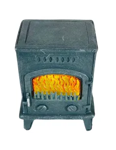 Wood-Burning Stove for 10–12 cm Nativity Figures