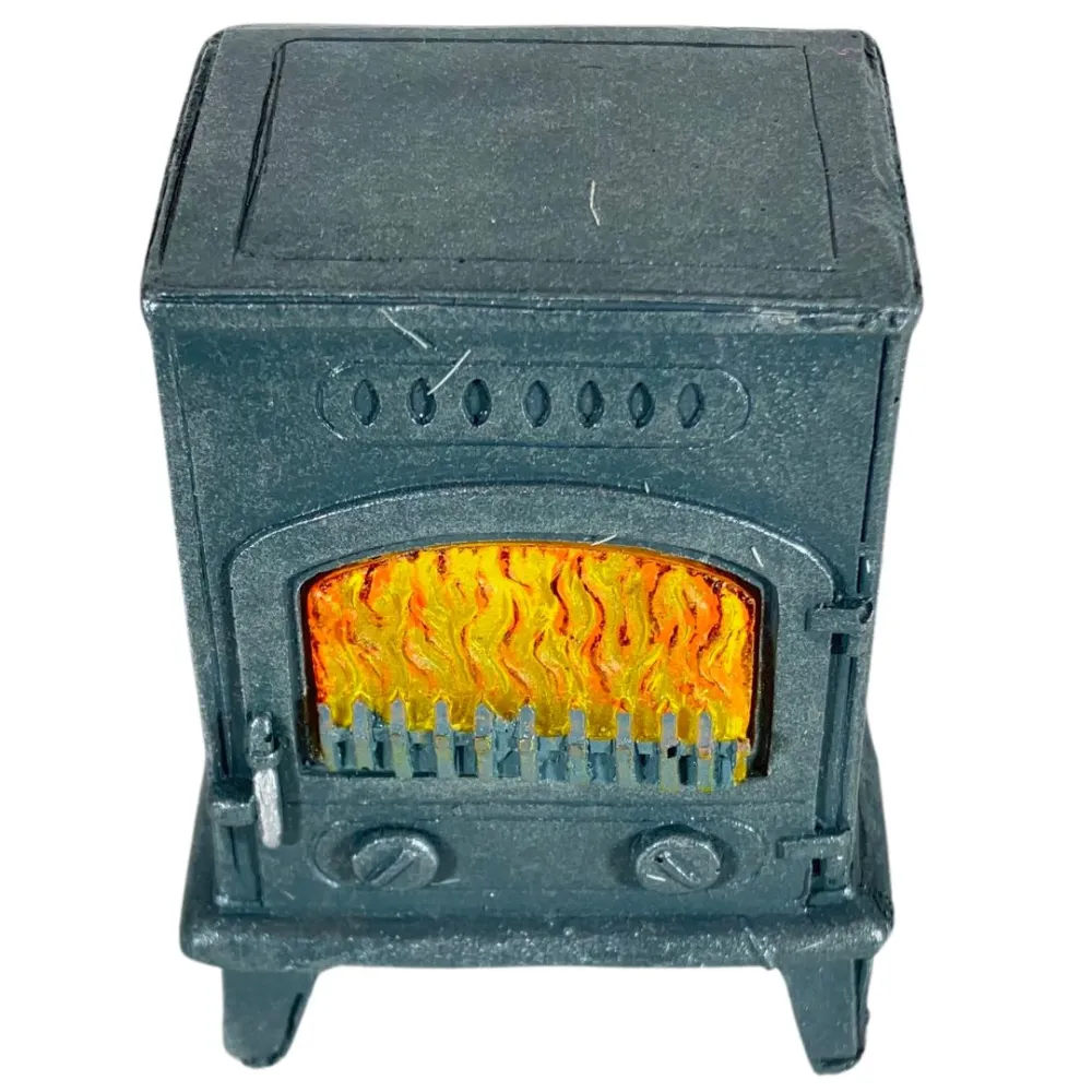 Wood-Burning Stove for 10–12 cm Nativity Figures