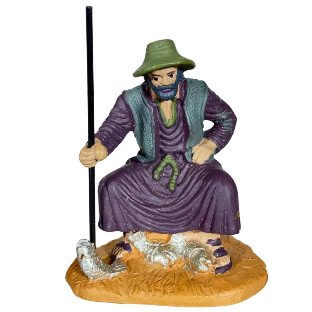 Oliver Seated Fisherman, 10 cm