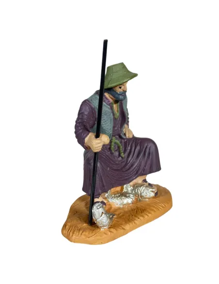 Oliver Seated Fisherman, 10 cm