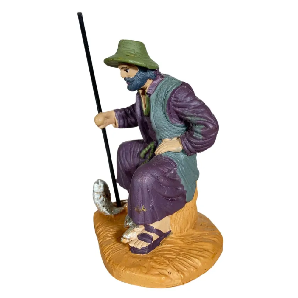 Oliver Seated Fisherman, 10 cm