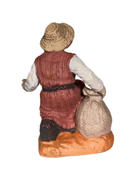 Kneeling Farmer with Sack – Oliver, 8 cm