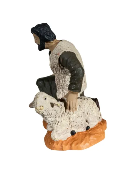 Pastore adorante Oliver 8 cm con agnello