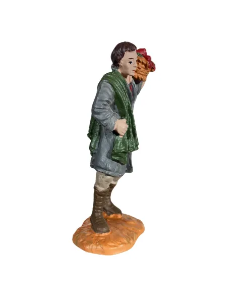 Farmer with Fruit Basket on Shoulder – Oliver, 8 cm