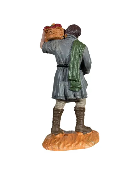 Farmer with Fruit Basket on Shoulder – Oliver, 8 cm