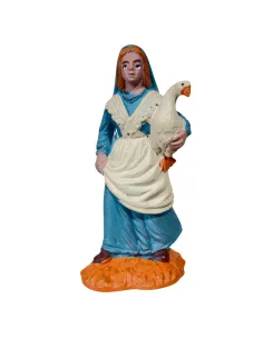 Donna Oliver 8 cm con oca sottobraccio