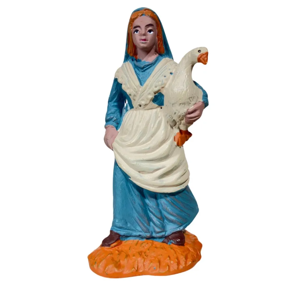 Donna Oliver 8 cm con oca sottobraccio