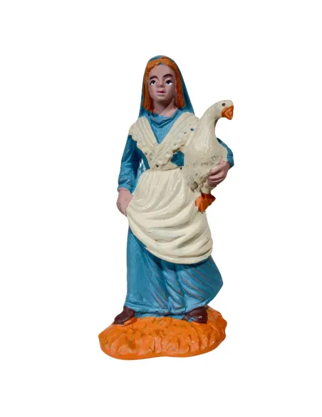 Donna Oliver 8 cm con oca sottobraccio