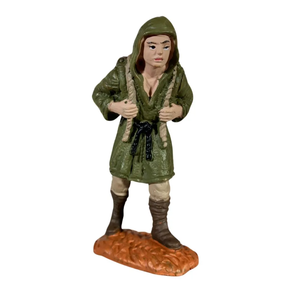 Woodcutter with Firewood on Shoulder – Oliver, 8 cm