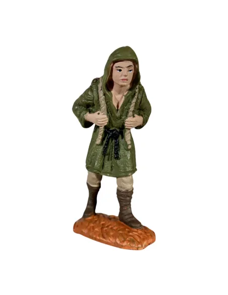 Boscaiolo Oliver 8 cm con legna in spalla