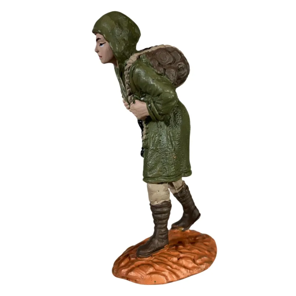 Woodcutter with Firewood on Shoulder – Oliver, 8 cm
