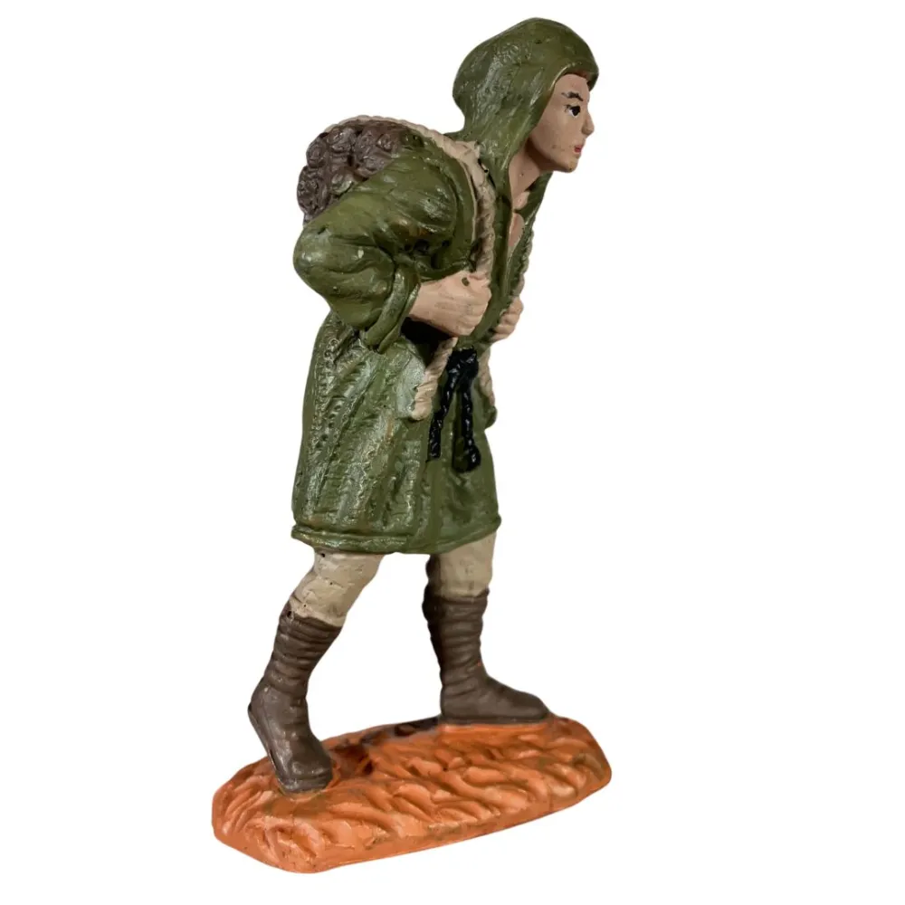 Woodcutter with Firewood on Shoulder – Oliver, 8 cm