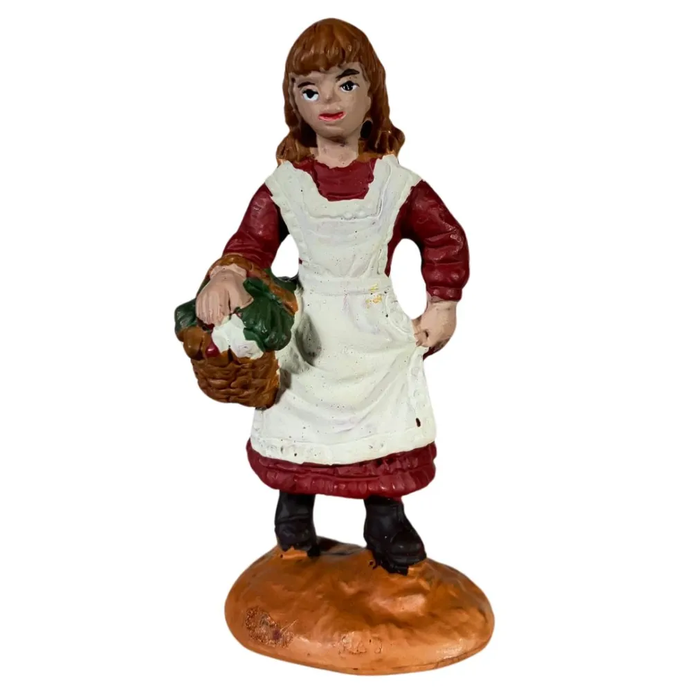 Little Girl with Basket – Oliver, 8 cm