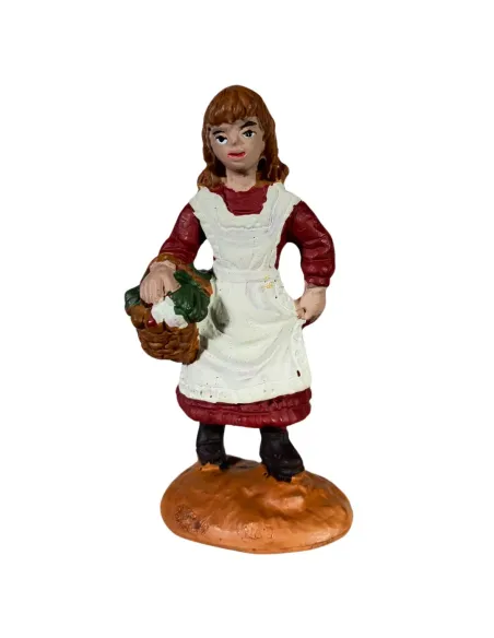 Little Girl with Basket – Oliver, 8 cm