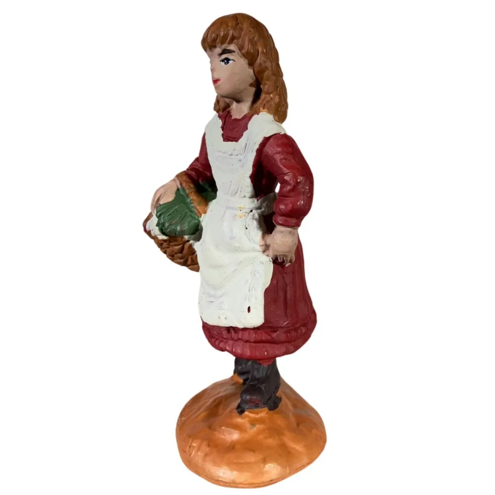 Little Girl with Basket – Oliver, 8 cm