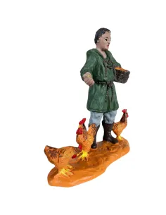 Farmer with Three Chickens – Oliver, 8 cm 2