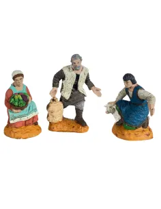 Set 3 statue Oliver 10 cm