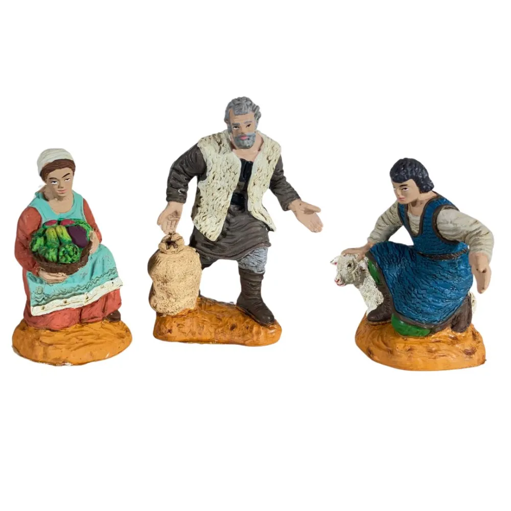Set 3 statue Oliver 10 cm