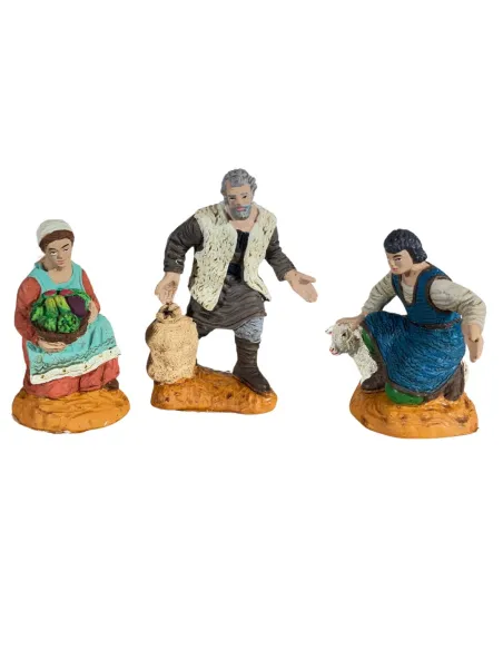 Set of Three Oliver Figures, 10 cm