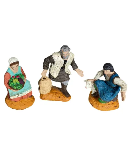 Set 3 statue Oliver 10 cm