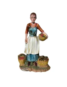 Donna con frutta 30 cm