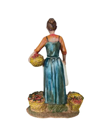 Donna con frutta 30 cm