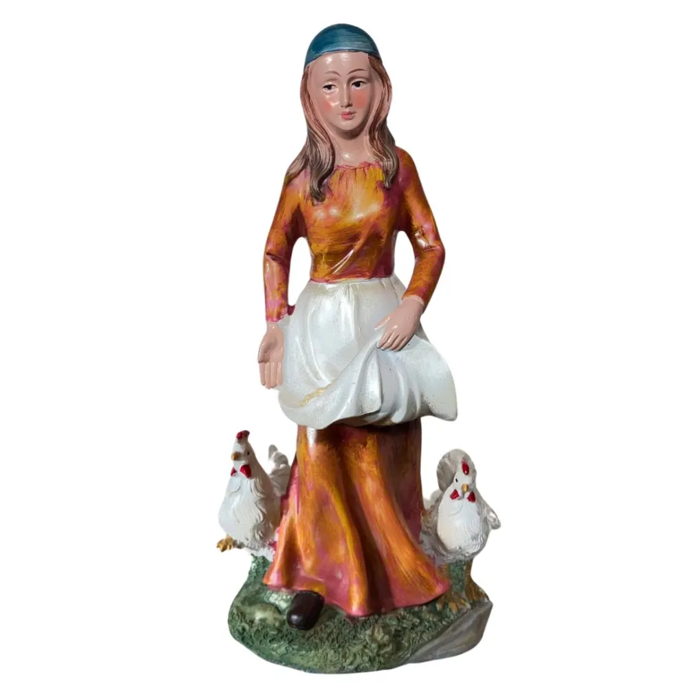 Woman with Chickens – 30 cm Series