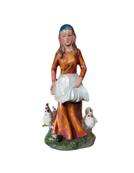 Donna con galline 30 cm