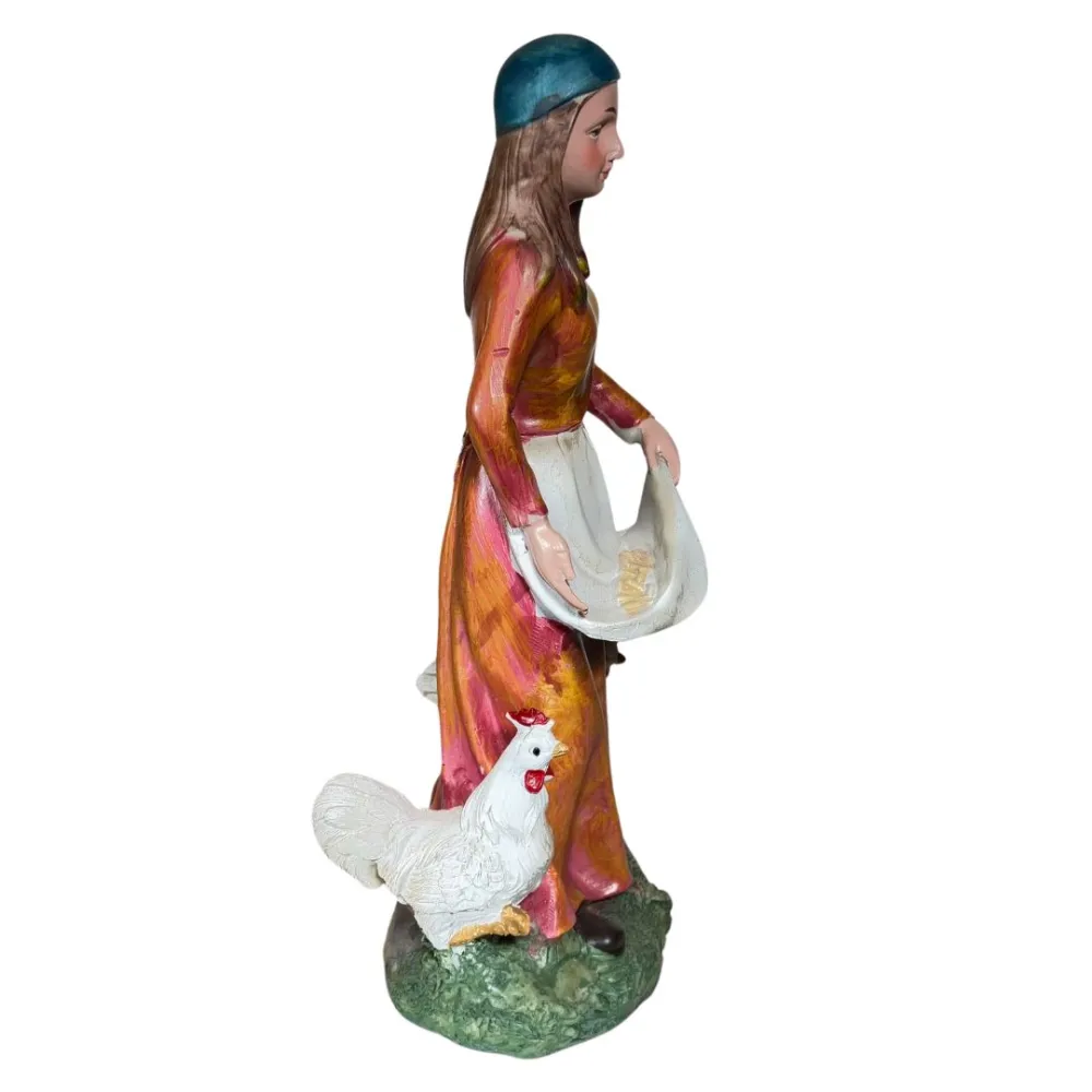 Woman with Chickens – 30 cm Series