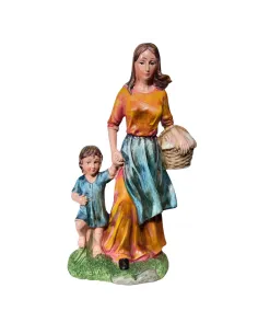 Donna con bambino 30 cm