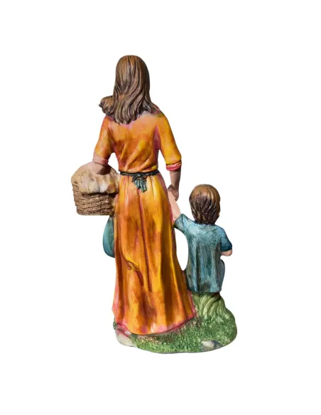 Donna con bambino 30 cm