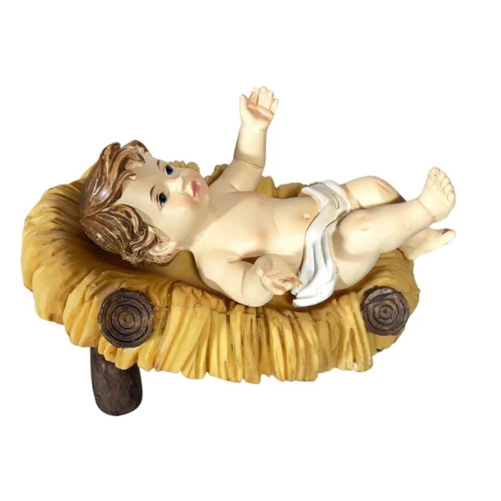 Baby Jesus with Cradle – for 25–30 cm Nativity Figures