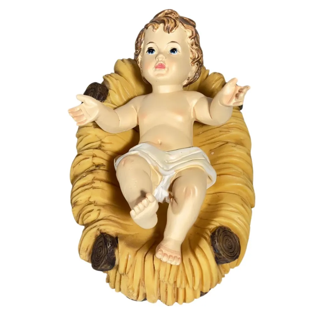 Baby Jesus with Cradle – for 25–30 cm Nativity Figures