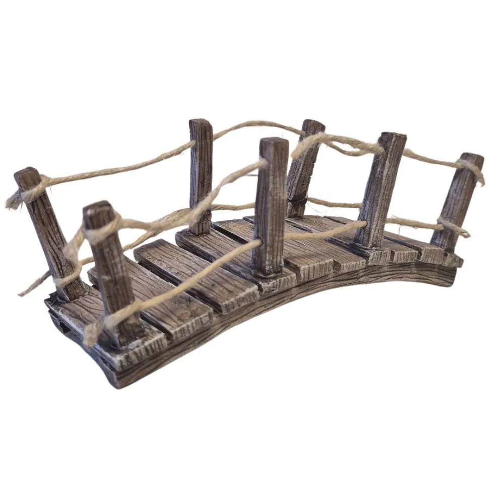 Faux Wood Polystyrene Bridge for 10–12 cm Nativity Figures